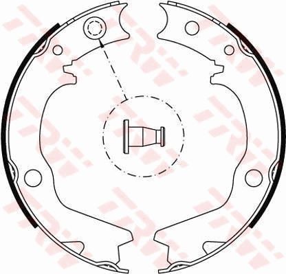 TRW Handbrake shoes Article number: GS8479 cheaply