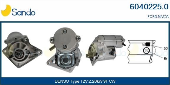 SANDO 3031000.1 Käivitusgeneraator COMPASS 1.3 Hybrid 4x4 240 HP Bensiin/elekter