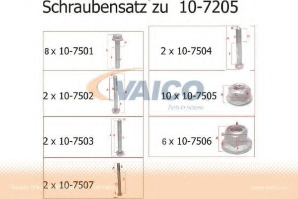 VAICO Montagesæt, styrestang Varenummer: V10-7508 billige