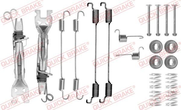 QUICK BRAKE 105-0750S Lisakomplekt, Piduriklotsid DS3 1.6 Vti (SA5FS9, SA5FS0) 120 HP Bensiin