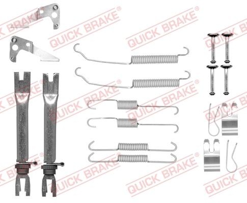 QUICK BRAKE 105-0882S Tilbehørssæt, bremsebakker KA 1.2 88 HK Benzin