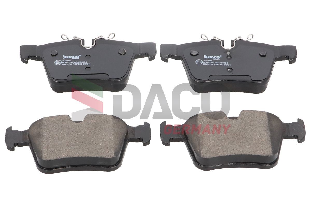 DACO Germany Brake pad set Article number: 324106 cheaply