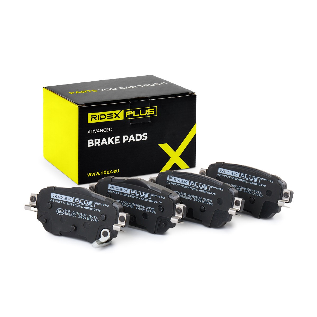 RIDEX PLUS Brake pad set Article number: 402B1047P cheaply