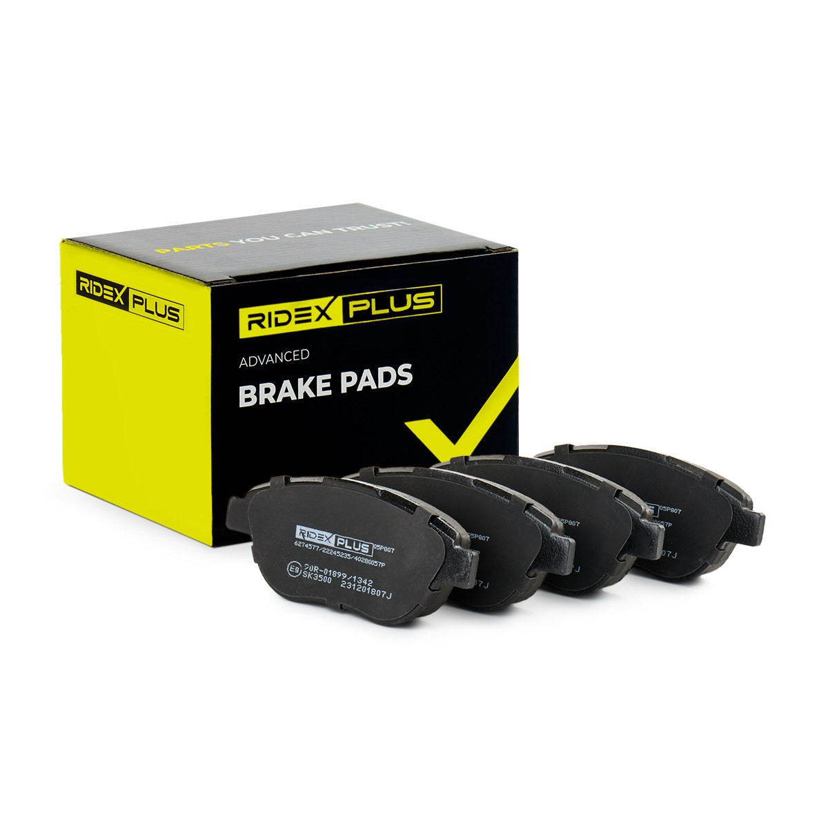 RIDEX PLUS Brake pad set Article number: 402B0057P cheaply