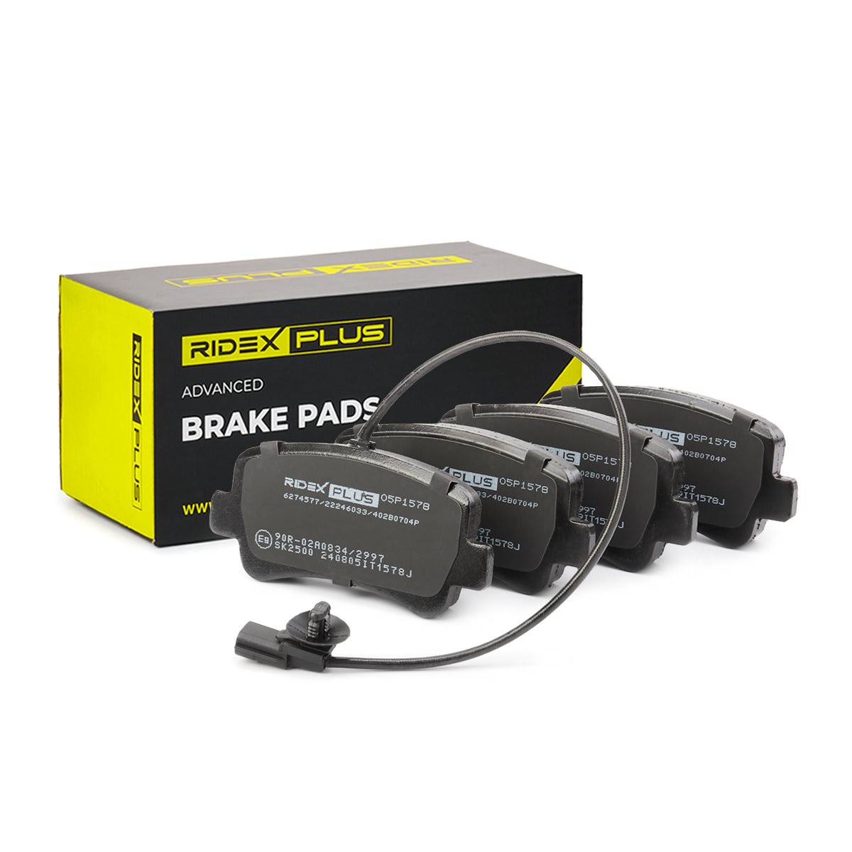 RIDEX PLUS Brake pad set Article number: 402B0704P cheaply