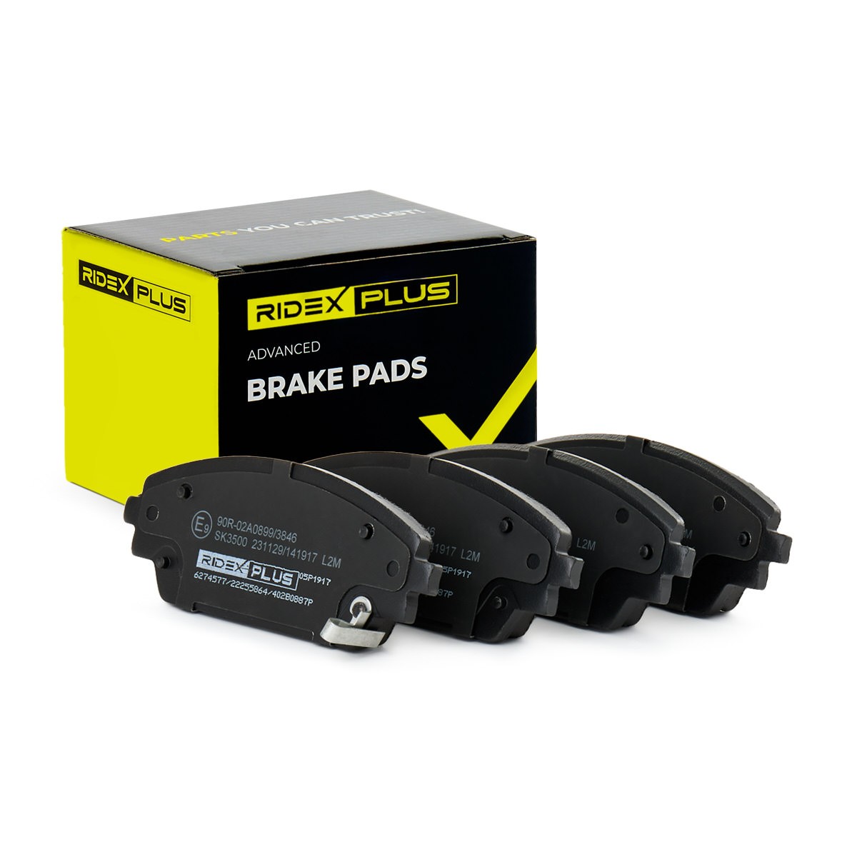 RIDEX PLUS Brake pad set Article number: 402B0887P cheaply