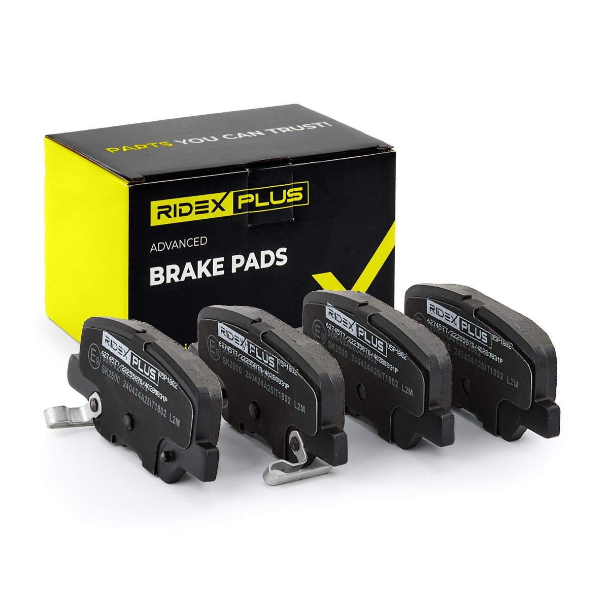 RIDEX PLUS Bremseklodser Varenummer: 402B0831P billige