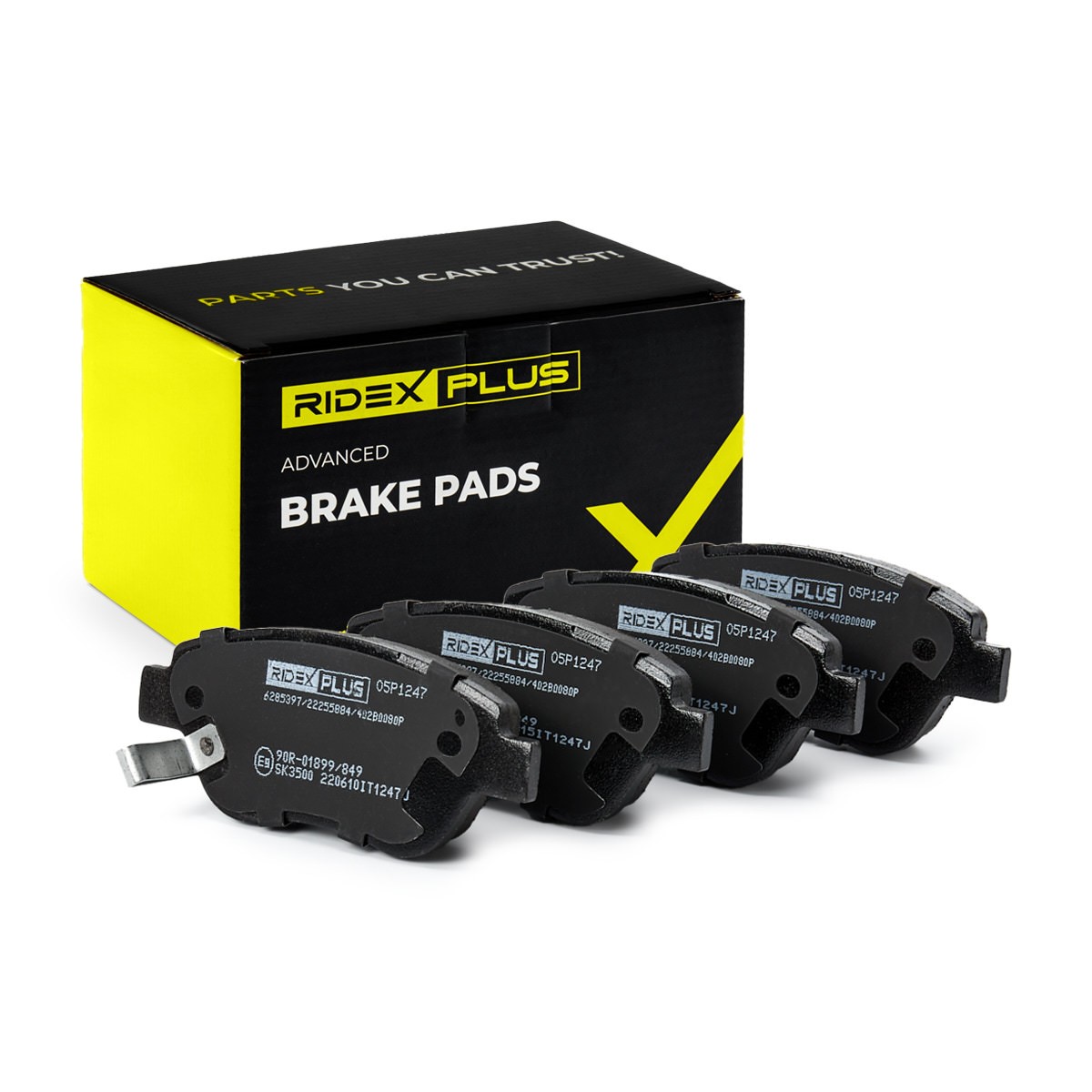 RIDEX PLUS Brake pad set Article number: 402B0080P cheaply