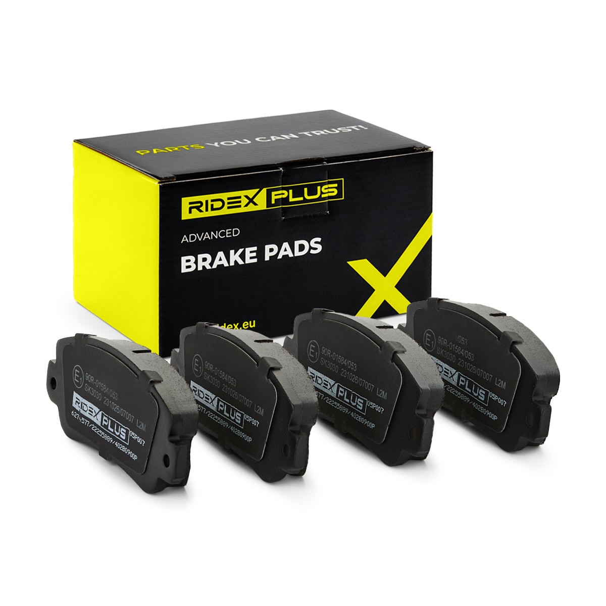 RIDEX PLUS Brake pad set Article number: 402B0900P cheaply
