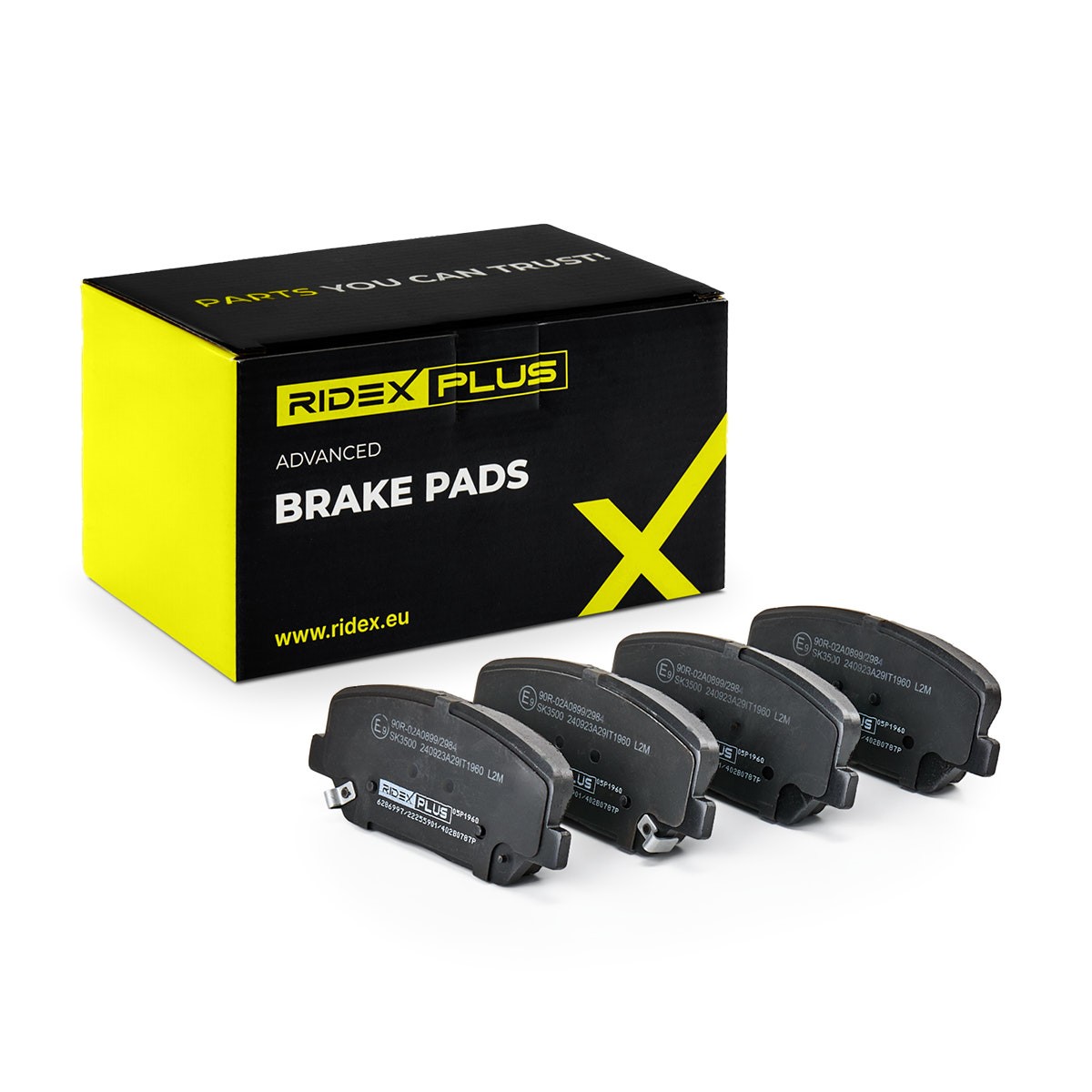 RIDEX PLUS Brake pad set Article number: 402B0787P cheaply