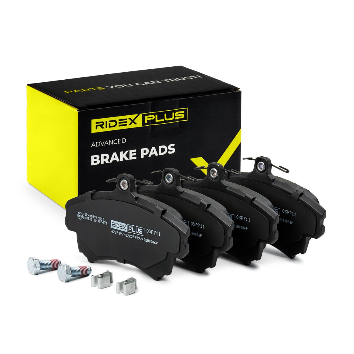 RIDEX PLUS Brake pad set Article number: 402B0086P cheaply