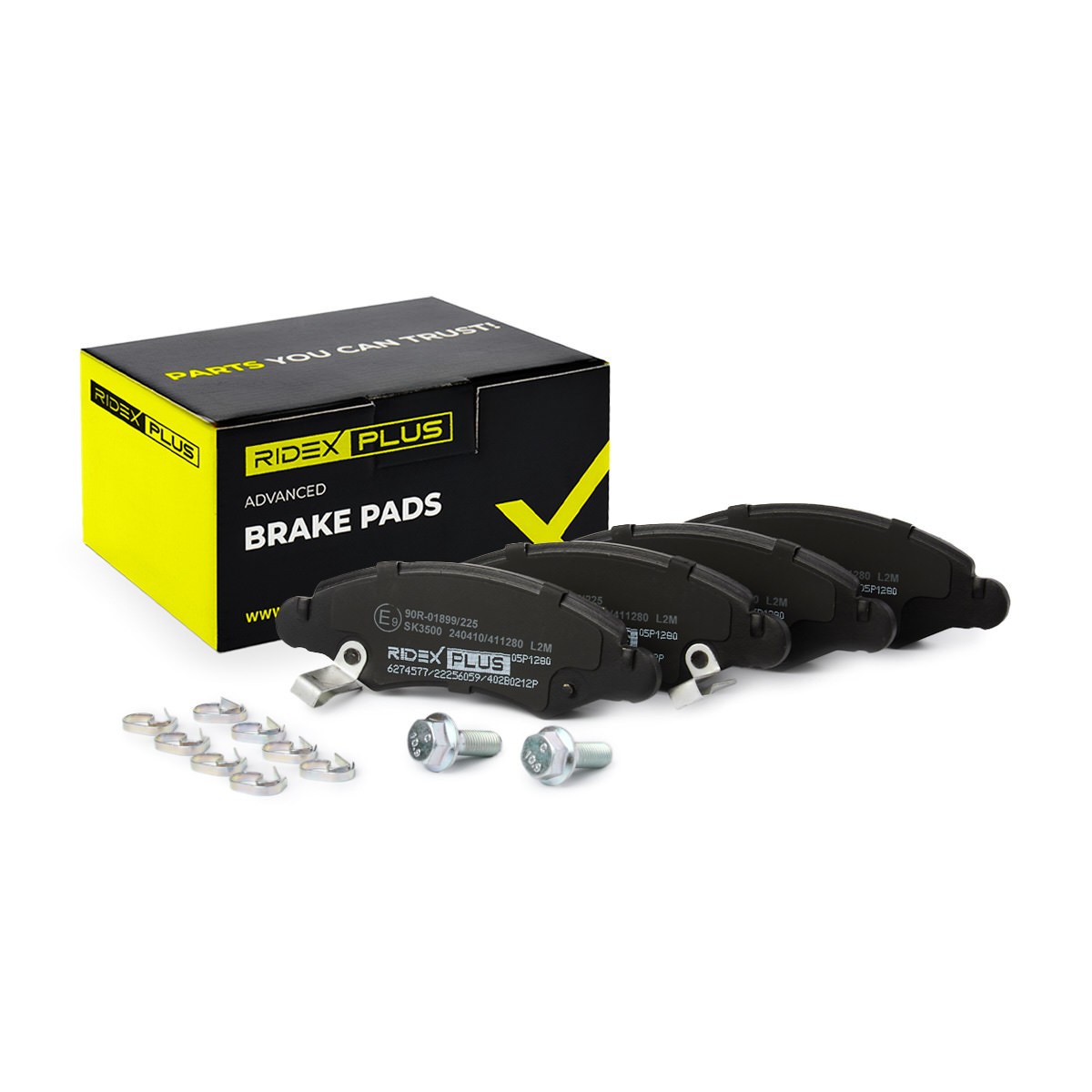 RIDEX PLUS Brake pad set Article number: 402B0212P cheaply