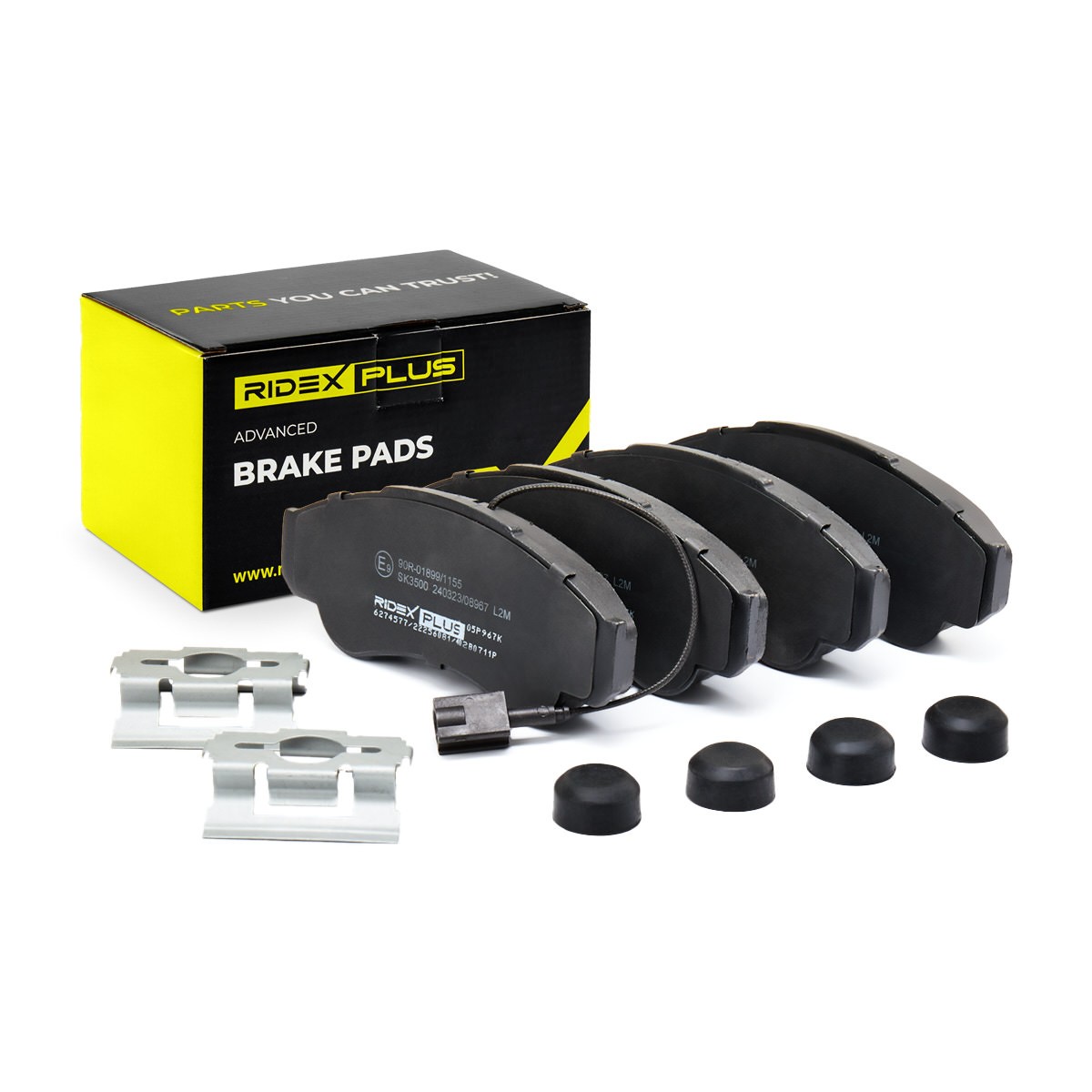 RIDEX PLUS Brake pad set Article number: 402B0711P cheaply