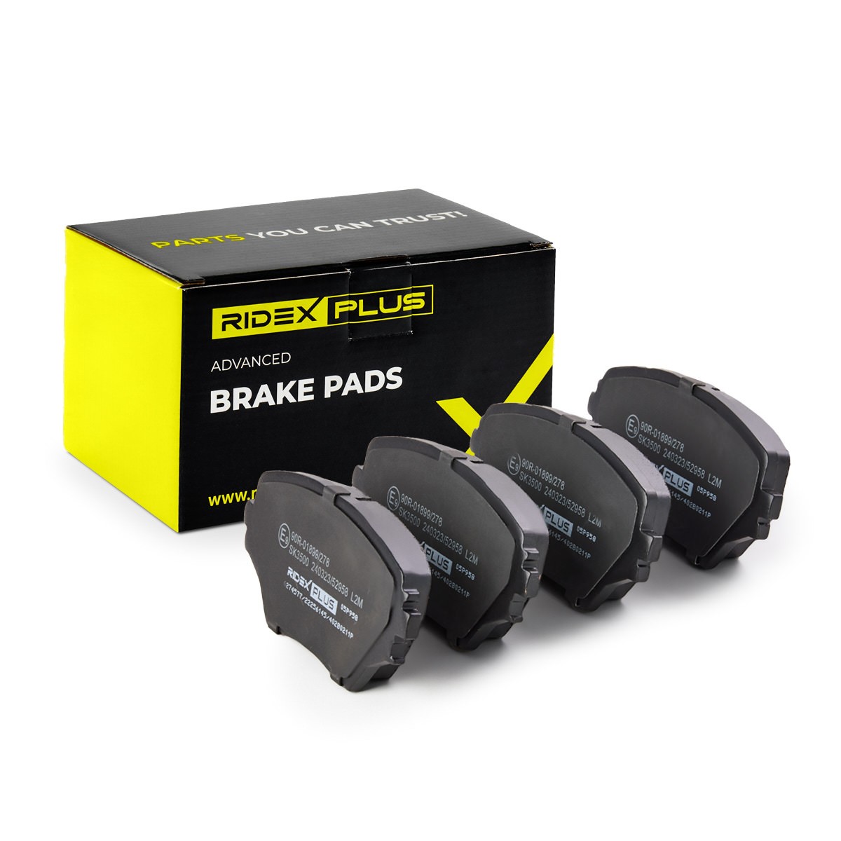 RIDEX PLUS Brake pad set Article number: 402B0211P cheaply