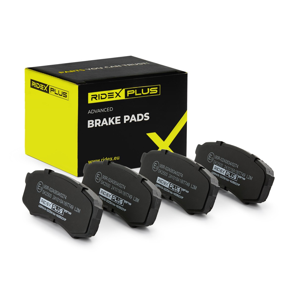RIDEX PLUS Brake pad set Article number: 402B0231P cheaply