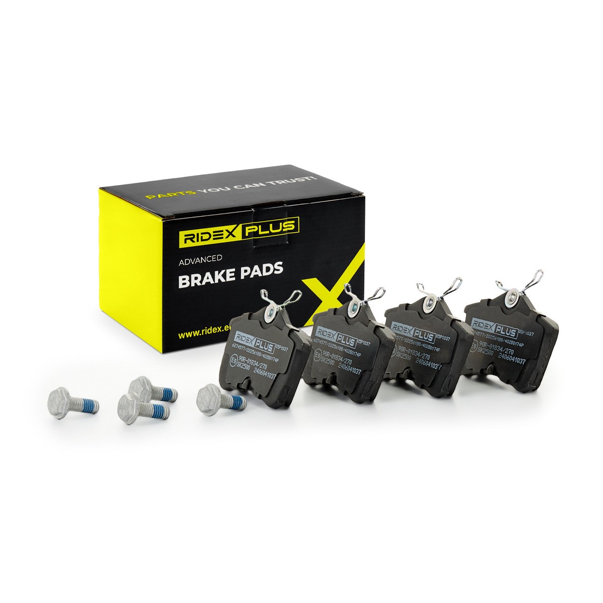 RIDEX PLUS Brake pad set Article number: 402B0174P cheaply