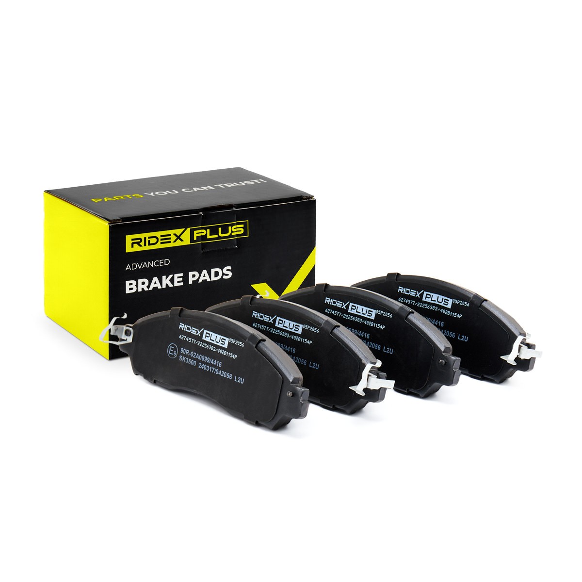 RIDEX PLUS Brake pad set Article number: 402B1154P cheaply