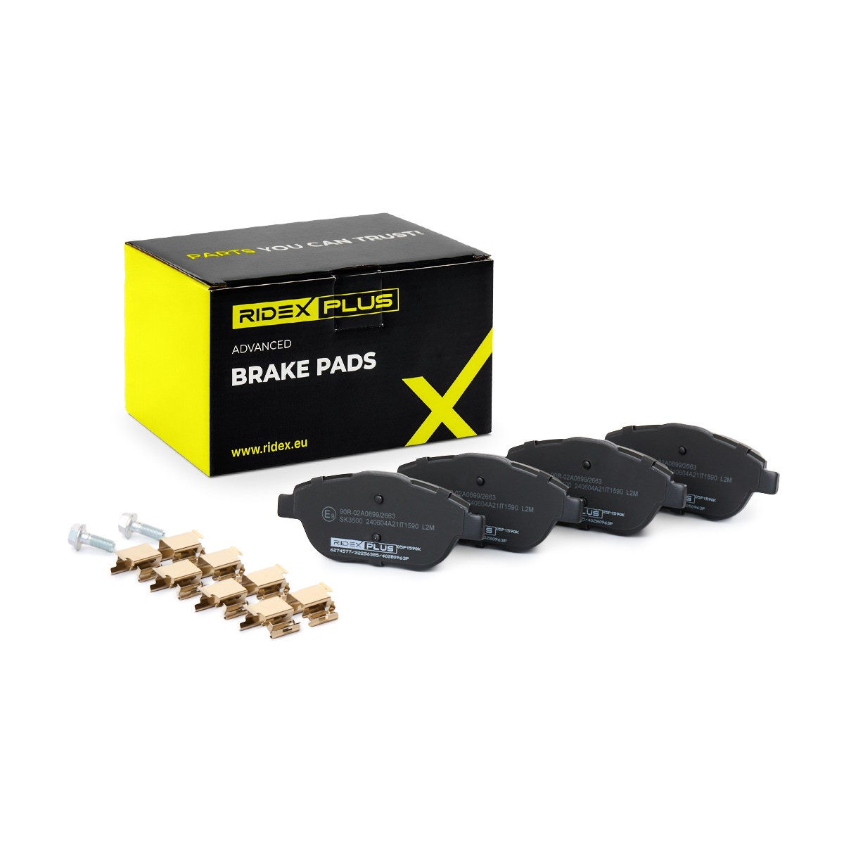 RIDEX PLUS Brake pad set Article number: 402B0963P cheaply