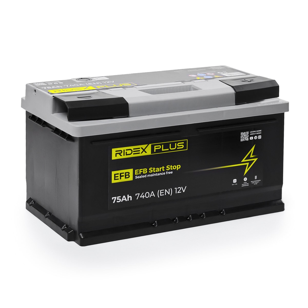 RIDEX PLUS Starterbatteri Varenummer: 1S0028P billige