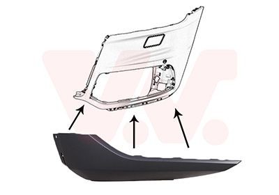 VAN WEZEL Front splitter Article number: 0402501 cheaply