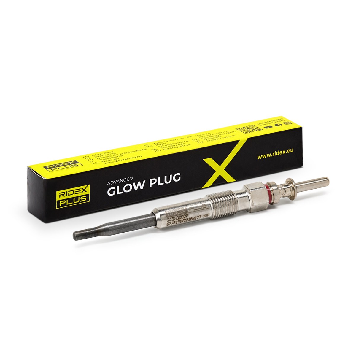 RIDEX PLUS Glow plug Article number: 243G0002P cheaply