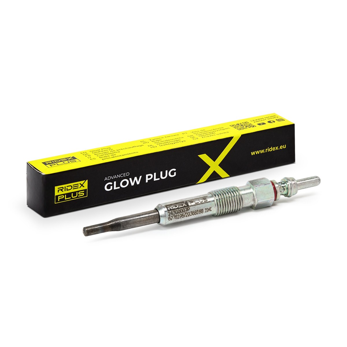 RIDEX PLUS Glow plug Article number: 243G0007P cheaply