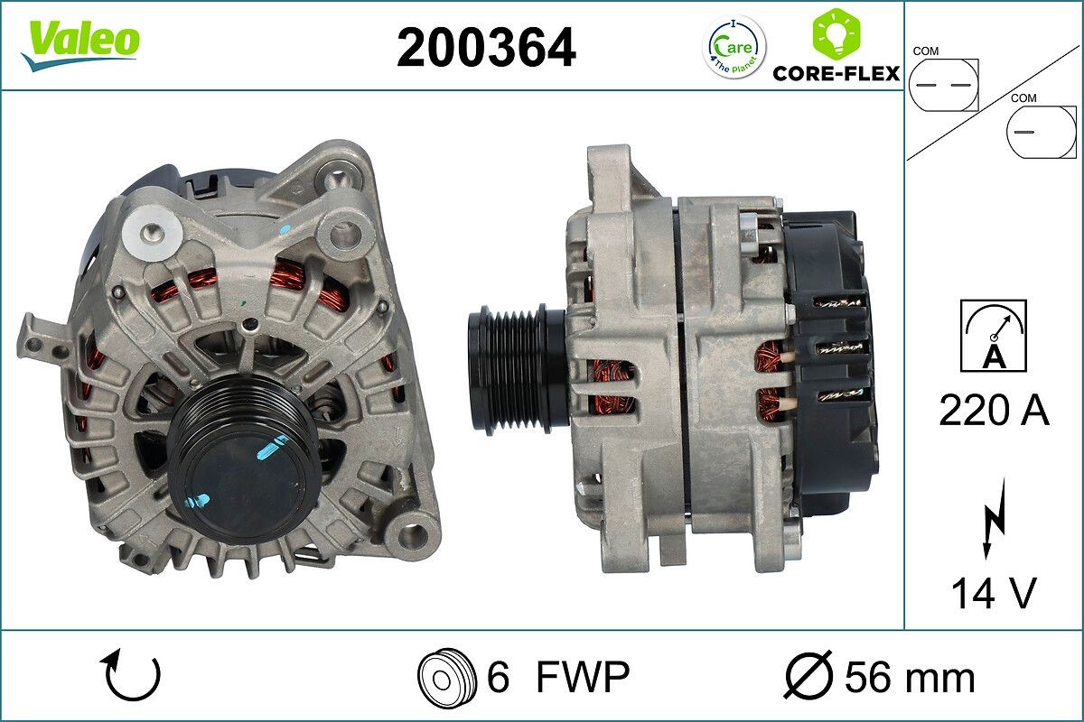 VALEO Alternator Article number: 200364 cheaply