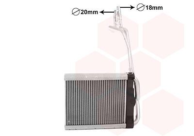 VAN WEZEL Heater matrix Article number: 18016706 cheaply