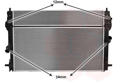 VAN WEZEL Engine radiator Article number: 27012724 cheaply