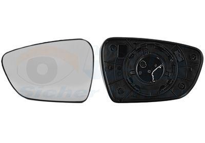 VAN WEZEL Mirror Glass, outside mirror Article number: 8356831 cheaply