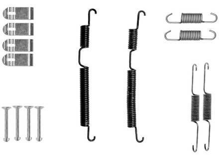 TEXTAR 97049400 Tilbehørssæt, bremsebakker PICANTO 1.2 (G4LA) 84 HK Benzin