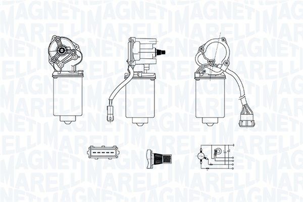 MAGNETI MARELLI Wiper motor Article number: 064378600010 cheaply