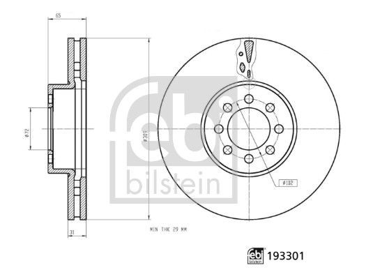 FEBI BILSTEIN 192249 Oljeledning, lader FABIA 1.4 TSI RS 180 HK Bensin 2014
