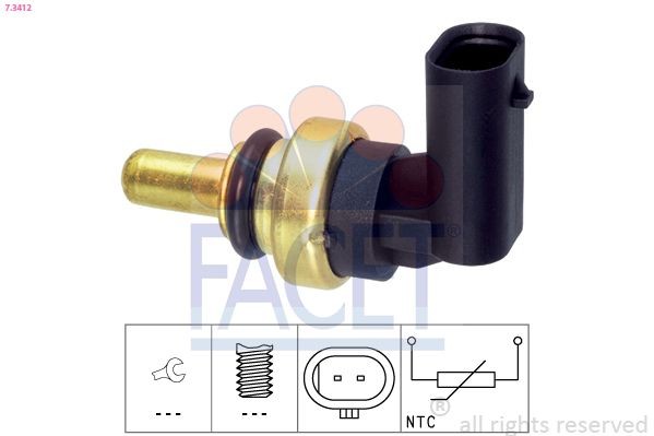 FACET Sensor, coolant temperature Article number: 7.3412 cheaply