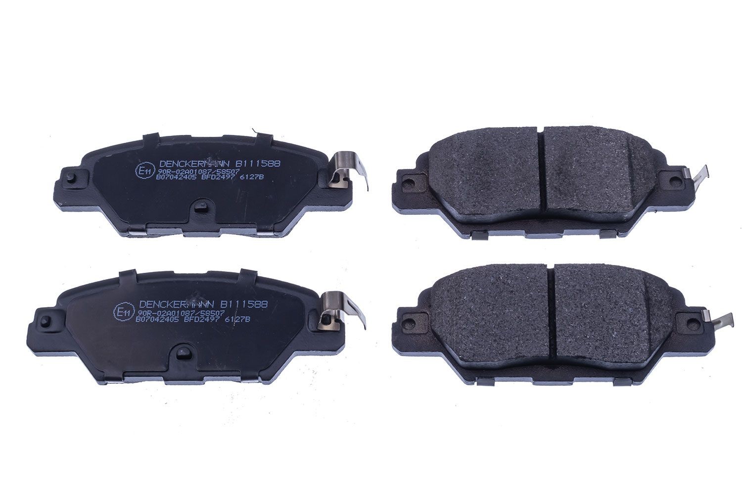 DENCKERMANN Brake pad set Article number: B111588 cheaply