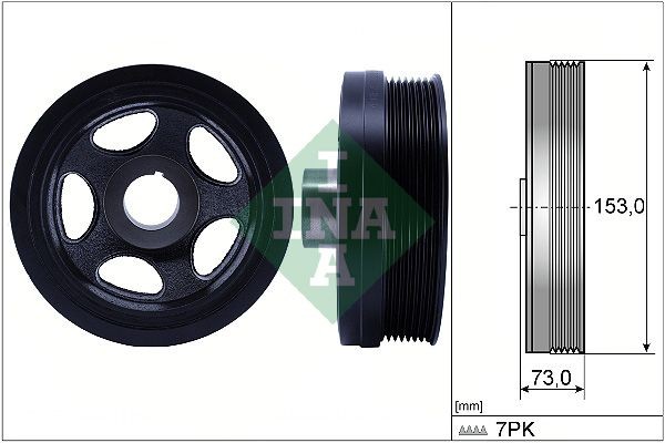 INA Crankshaft pulley Article number: 544 0183 10 cheaply
