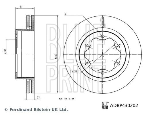 BLUE PRINT Piduriketas Artikli number: ADBP430202 soodsalt