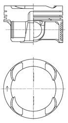 KOLBENSCHMIDT Piston Article number: 42100600 cheaply