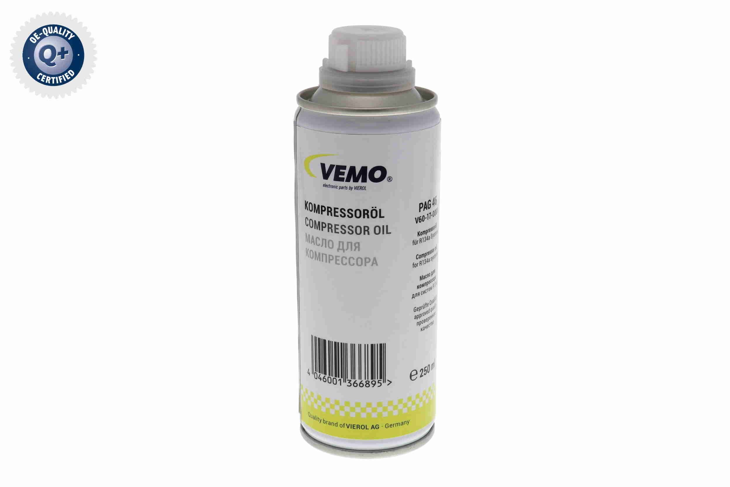 VEMO Oil, air conditioning system Q+, original equipment manufacturer quality Article number: V60-17-0001 cheaply