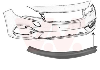 VAN WEZEL Front splitter Article number: 3812501 cheaply