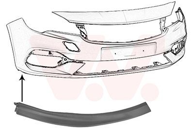 VAN WEZEL Front splitter Article number: 3812502 cheaply