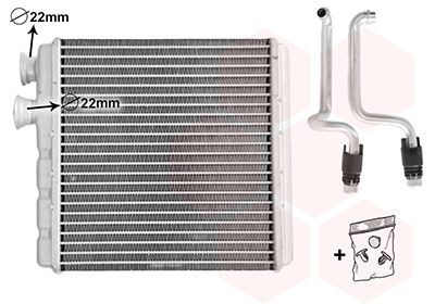 VAN WEZEL Heater matrix Article number: 58016707 cheaply