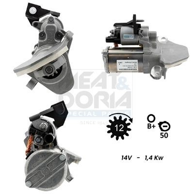 MEAT & DORIA Starter motor Article number: 5010975G cheaply