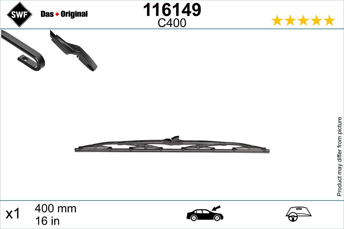 SWF Wiper blade Article number: 116149 cheaply