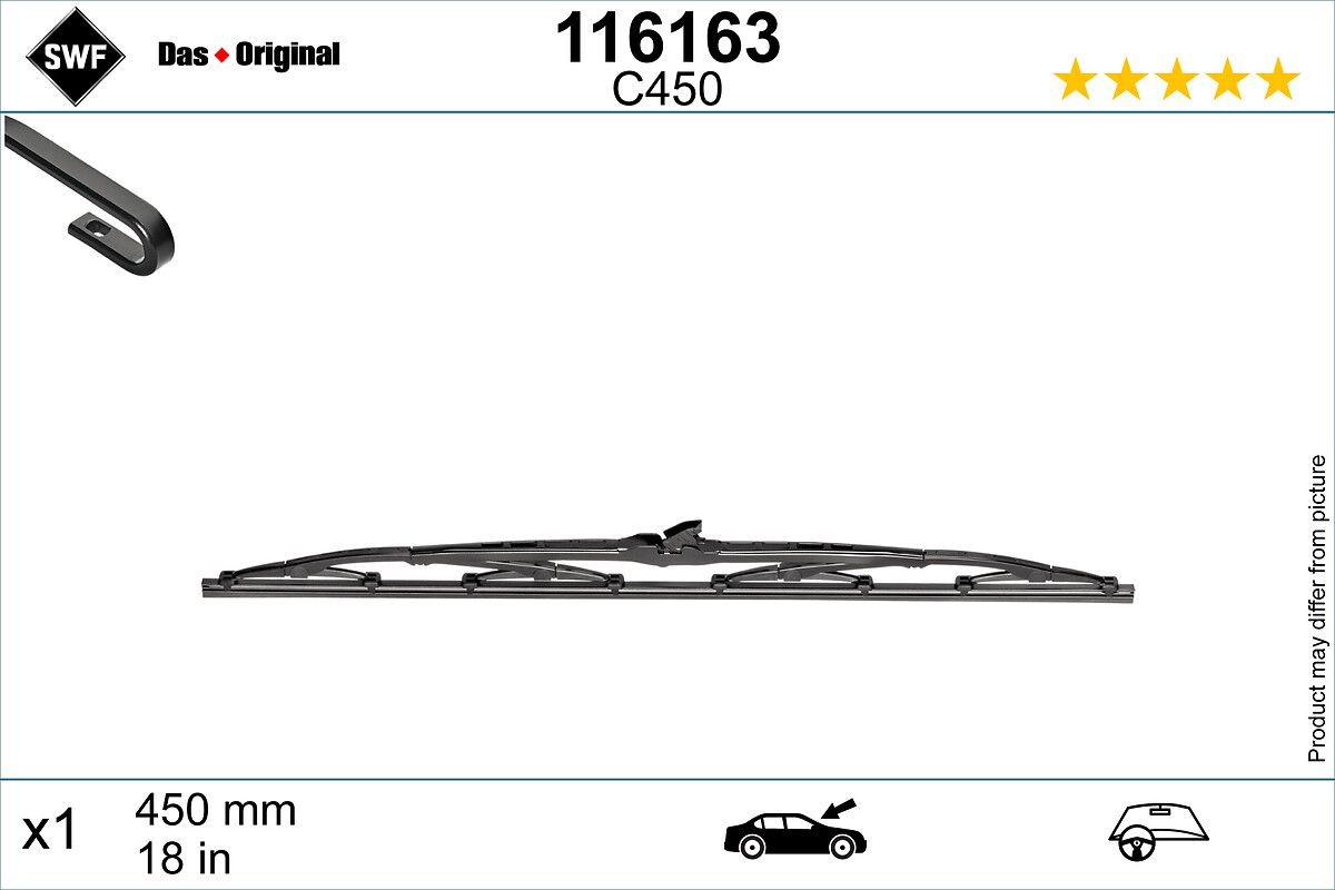 SWF Wiper blade Article number: 116163 cheaply