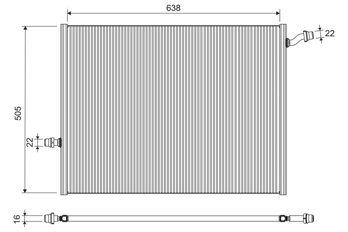 VALEO Engine radiator Article number: 701290 cheaply