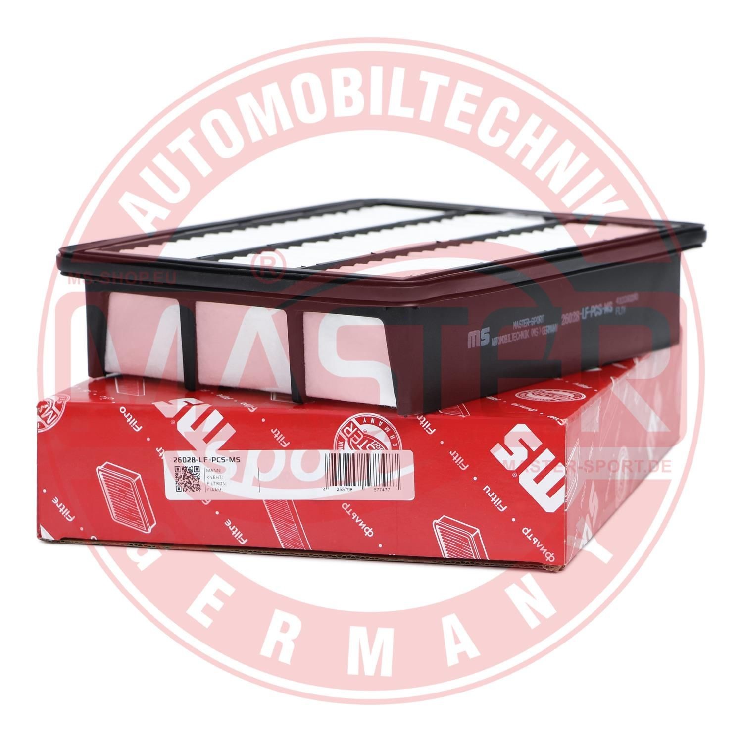 MASTER-SPORT Air filter Article number: 26028-LF-PCS-MS cheaply