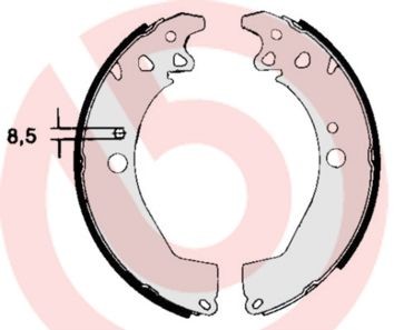 BREMBO Brake Shoe Set Article number: S 61 506 cheaply