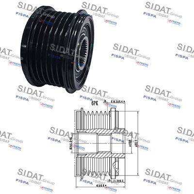 SIDAT Alternator Freewheel Clutch Article number: 455285 cheaply