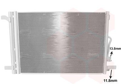 VAN WEZEL Air conditioning condenser Article number: 58015712 cheaply